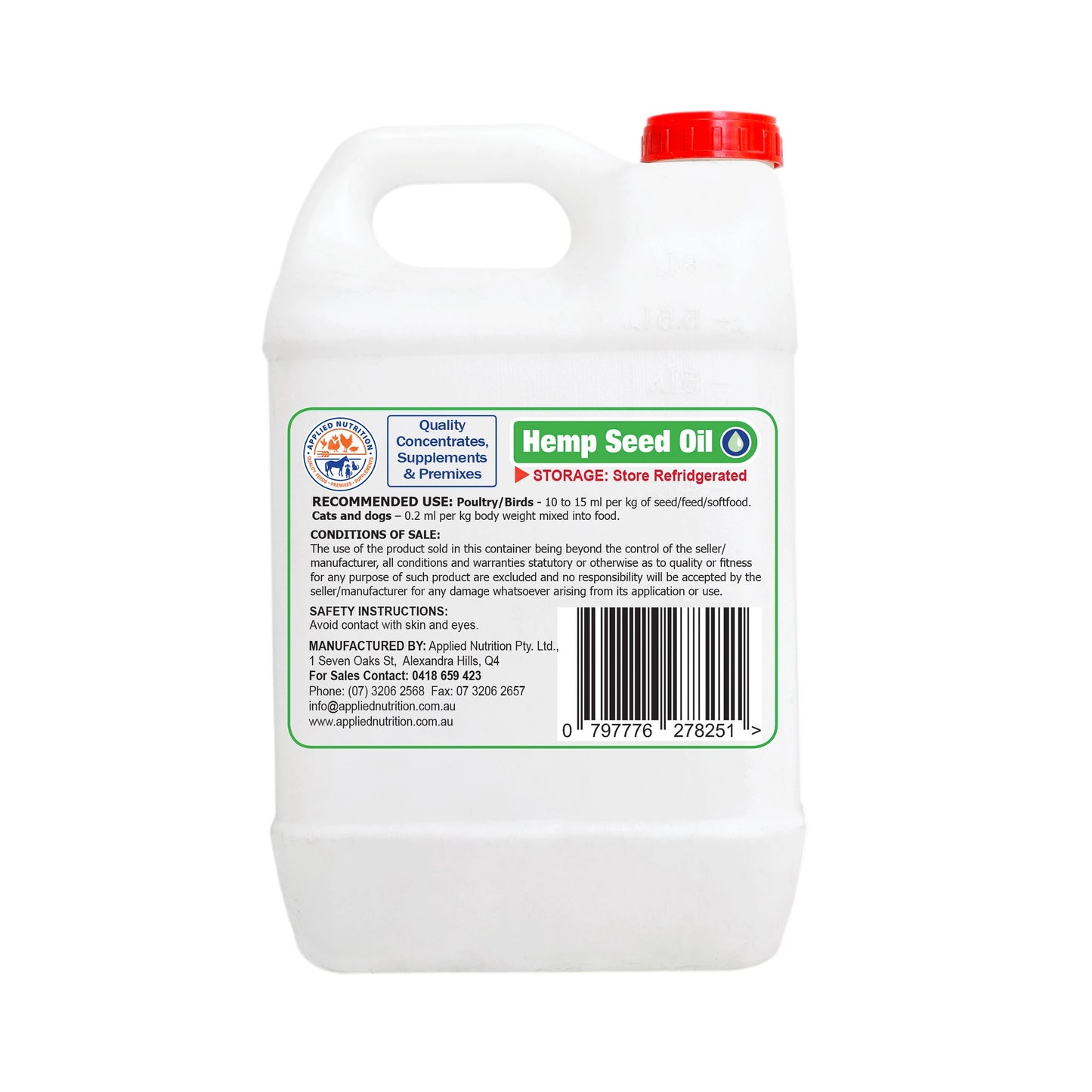 Hemp Seed Oil (1 Litre Bottle)