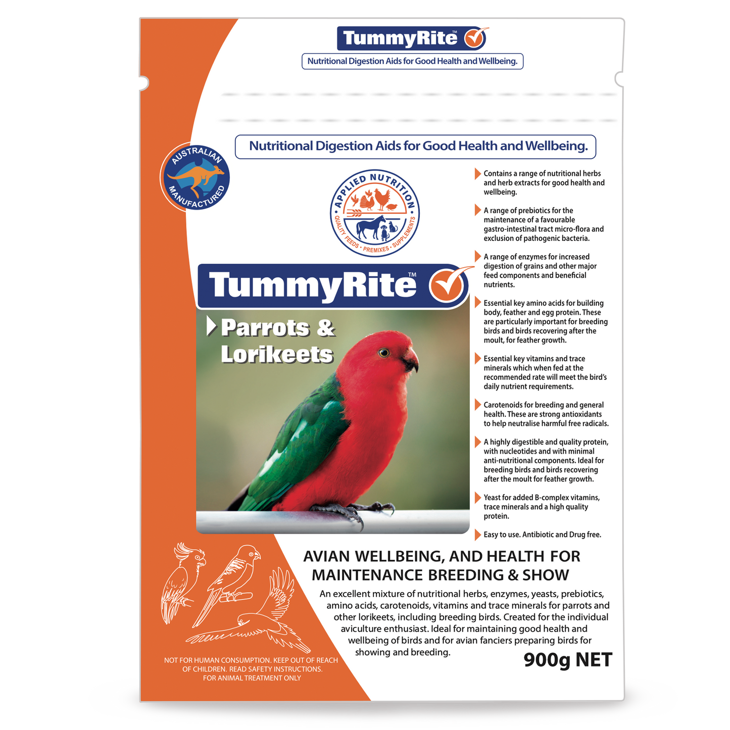 TummyRite for Parrots & Lorikeets