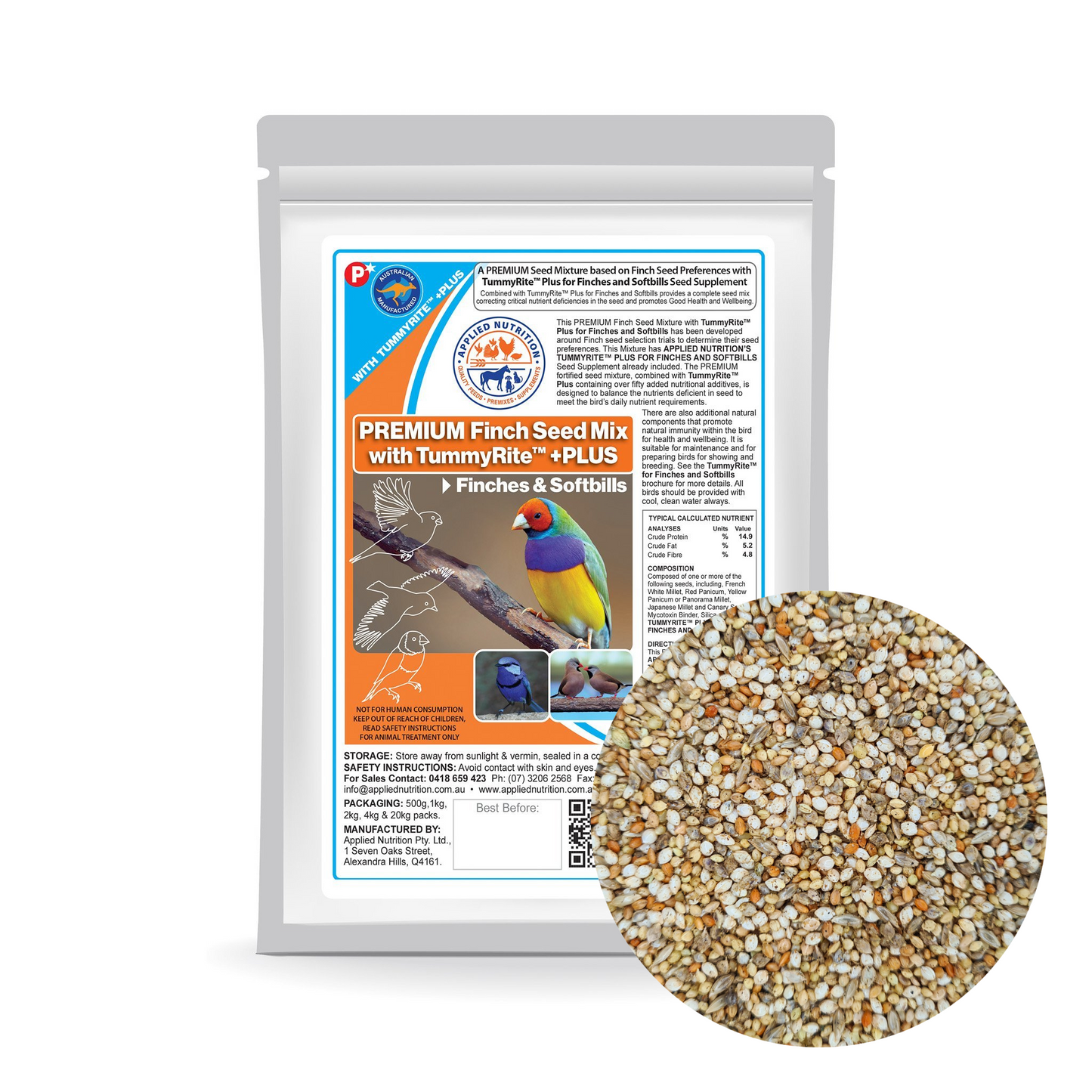 PREMIUM Finch Seed Mix with TummyRite™ Plus