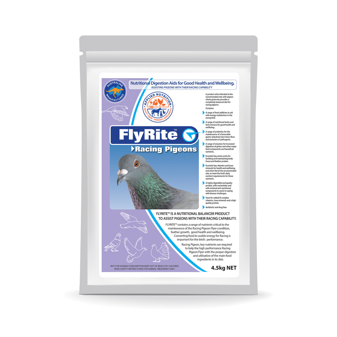 RELEASE OF NEW PRODUCT FOR RACING PIGEONS - FLYRITE™