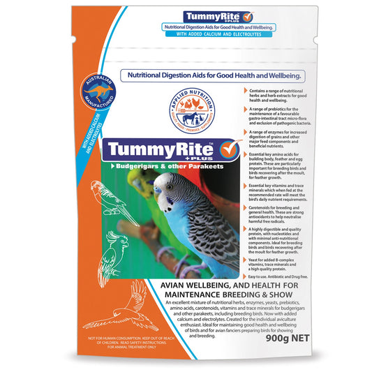 TummyRite Plus with Calcium + Electrolytes for Budgerigars & Parakeets