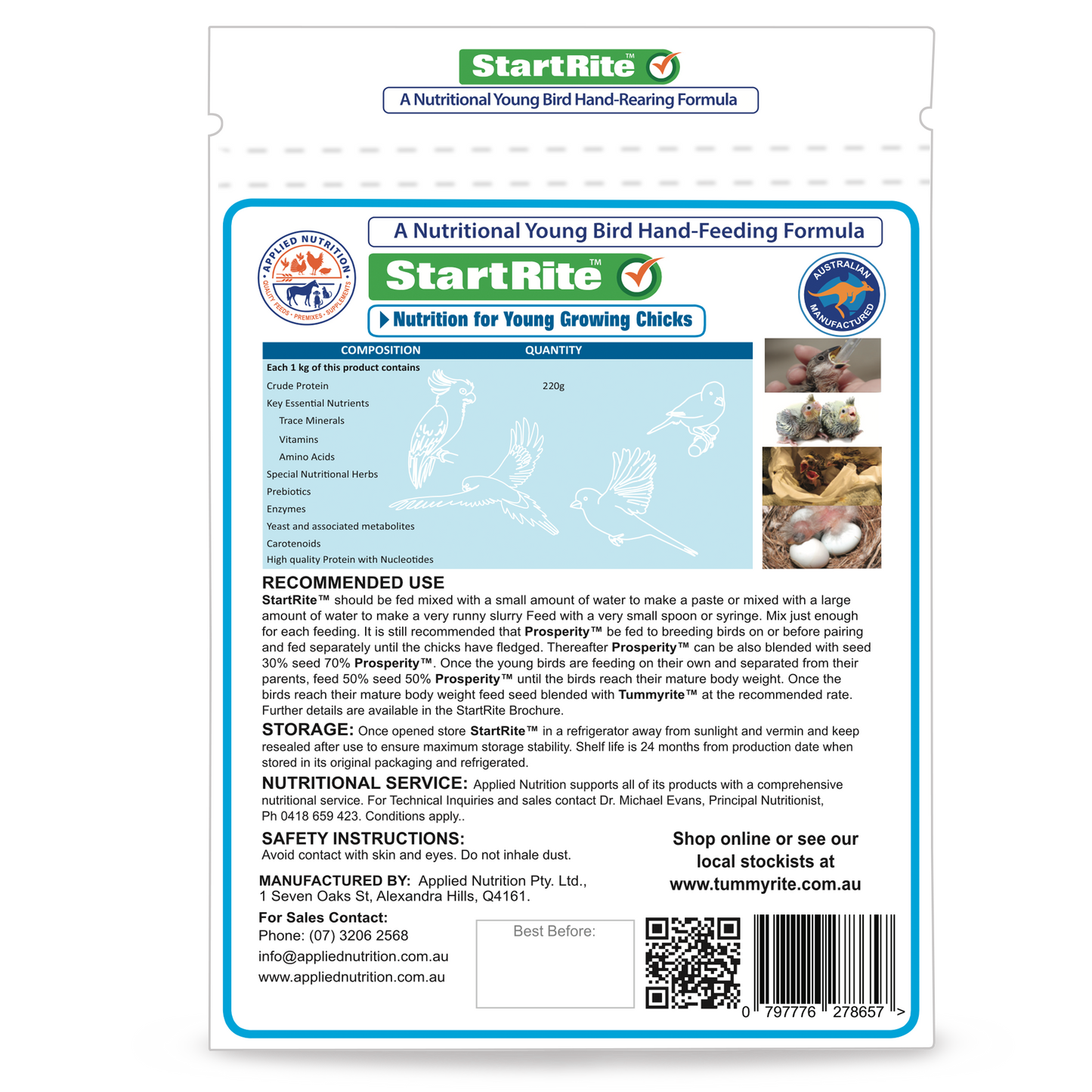 StartRite™ Hand Rearing Formula