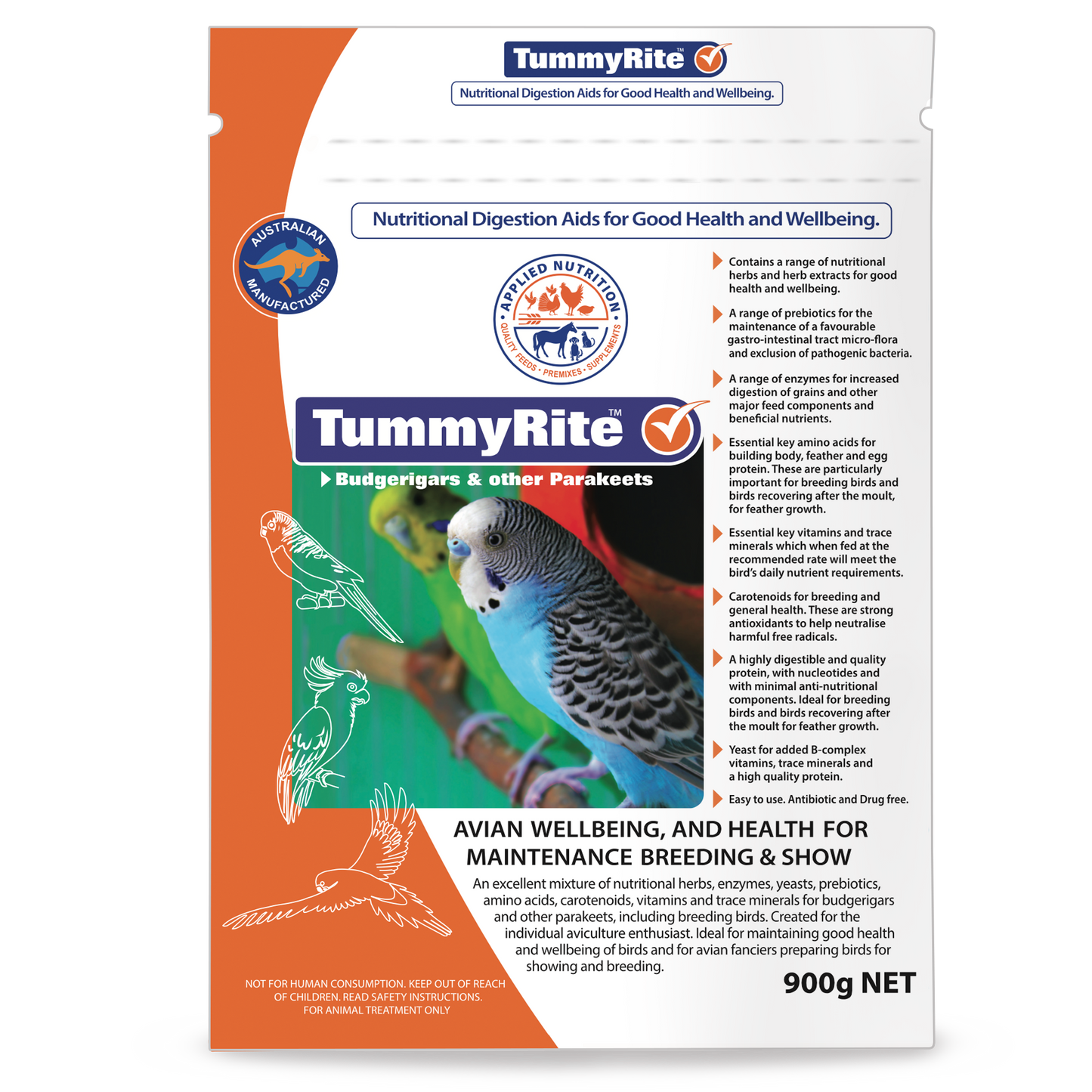 TummyRite for Budgerigars & Parakeets