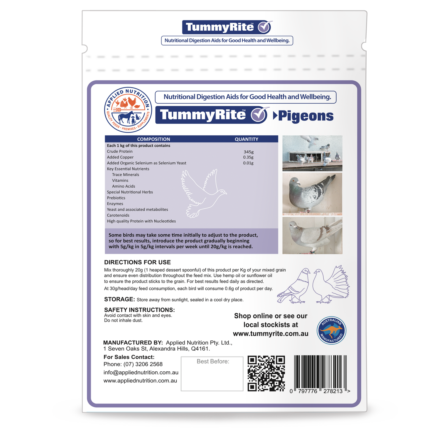 TummyRite for Pigeons